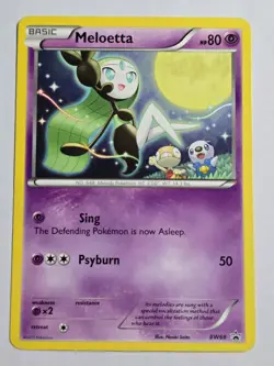 Meloetta BW68 Promo BW Black Star Promos Pokemon NM - Image 1