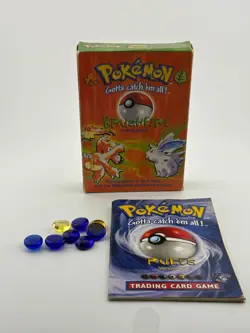 Pokemon TCG WOTC 1999 - Brushfire Theme Deck *BOX, MANUAL & COUNTERS ONLY* - Image 3