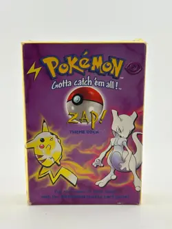 Pokemon TCG 1999 WOTC - Zap! Theme Deck *BOX, MANUAL & DAMAGE COUNTERS ONLY* - Image 1