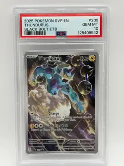 2025 Pokemon SVP - Thundurus 209 Black Bolt Promo PSA 10 - Image 1