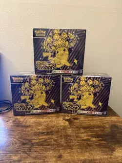 [Lot of 3] Pokemon TCG Surging Sparks Elite Trainer Box ETB - Factory Sealed - Image 1