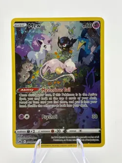 Pokemon TCG Sword Shield Crown Zenith - Mew GG10/GG70 Full Art LP - Image 1
