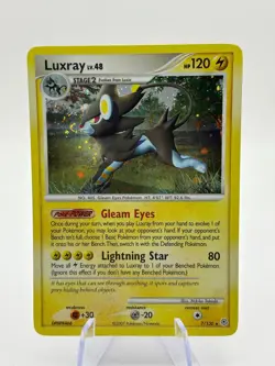 Pokemon TCG Diamond Pearl Base - Luxray 7/130 Rare Holo LP - Image 1