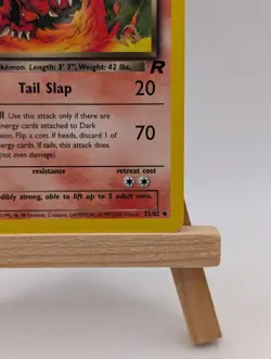 Pokemon - Dark Charmeleon - Team Rocket - W Stamp 32/82 WOTC - Image 4