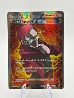 Pokemon TCG XY Primal Clash - Maxie’s Hidden Ball Trick 158/160 Full Art Lp - Image 1