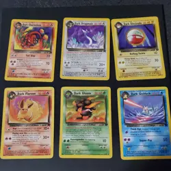 Dmg/HP/MP Pokemon Team Rocket Unlimited Complete Common & Uncommon Set Lot of 48 - Image 3