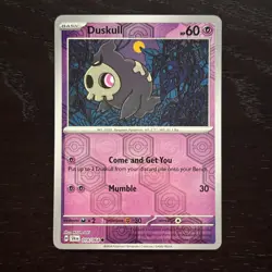 Duskull 018/064 Pokemon Shrouded Fable Scarlet & Violet Reverse Holo Common NM - Image 1