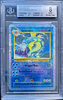 Pokemon Gyarados Legendary Collection Reverse Holo Rare 2002 12/110 Beckett Grad - Image 1