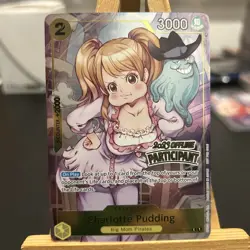 One Piece Card Charlotte Pudding ST07-008 Offline Participant English Near Mint - Image 2