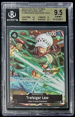 BGS 9.5 One Piece P-038 P Trafalgar Law - English - 2024 Championship - Graded - Image 1