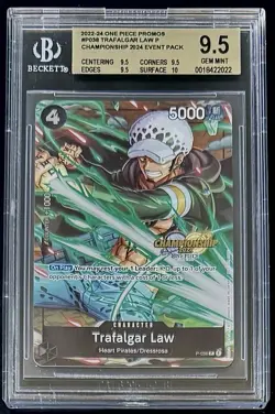 BGS 9.5 One Piece P-038 P Trafalgar Law - English - Championship 2024 - Graded - Image 1