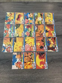 Topps Pokemon The First Movie Pikachu’s Vacation Complete Set 18 Cards Non Holo - Image 1