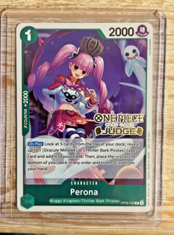 Perona Judge Stamped (Judge Pack Vol. 5) OP09-034 One Piece Promotion Cards Foil - Image 1