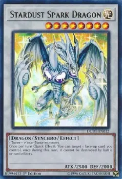 Yugioh - Stardust Spark Dragon 1st Edition Ultra Rare NM - Free Holographic Card - Image 1