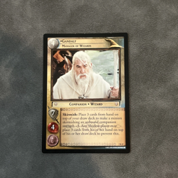Gandalf Manager of Wizards Lord of the Rings TCG Rare Companion Card 7R37 LP - Image 1