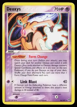 Deoxys (Normal Forme) 16/107 Rare Deoxys Pokemon Card - Image 1