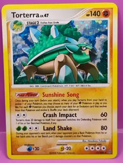 Torterra 11/100 Stormfront Mid-Era Holo Rare Pokemon Card - Image 1