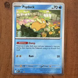 💫Pokemon TCG Psyduck *SWIRL* Mega Evolutions Black Star Promo Card 007 NM - Image 1