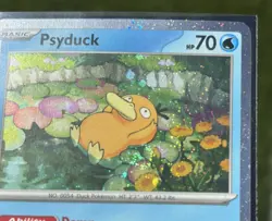 💫Pokemon TCG Psyduck *SWIRL* Mega Evolutions Black Star Promo Card 007 NM - Image 3
