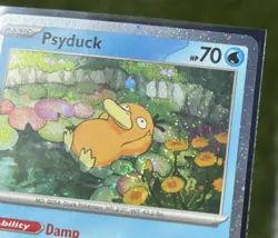 💫Pokemon TCG Psyduck *SWIRL* Mega Evolutions Black Star Promo Card 007 NM - Image 4