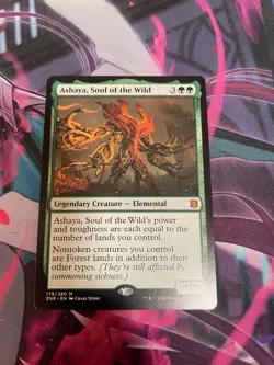 MTG - ASHAYA SOUL OF THE WILD - MYTHIC - ZNR - NM - Image 1