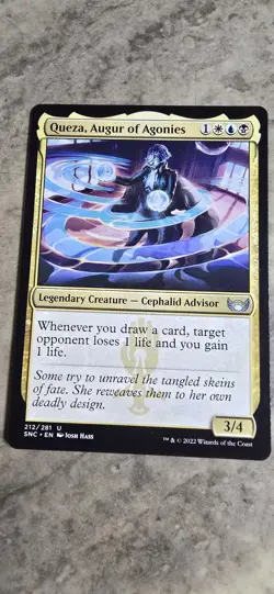 Queza, Augur of Agonies Streets of New Capenna Regular Uncommon MTG NM - Image 1
