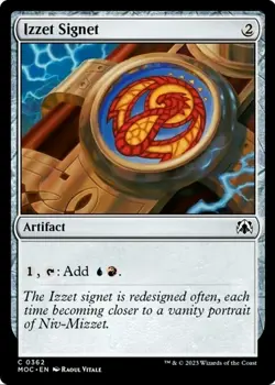 X 1 Izzet Signet NM-M Commander March of The Machine 362 MTG Magic The Gathering - Image 1