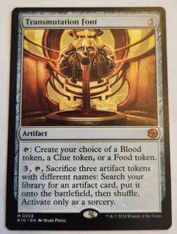 Transmutation Font Outlaws of Thunder Junction: the Big Score Mythic Regular NM+ - Image 1