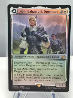 Dion, Bahamut's Dominant / Bahamut, Warden of Light MTG - Final Fantasy FOIL - Image 1