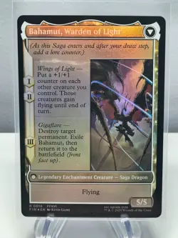 Dion, Bahamut's Dominant / Bahamut, Warden of Light MTG - Final Fantasy FOIL - Image 2