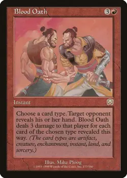 Blood Oath 177 LP Normal Mercadian Masques MTG EN - Image 1