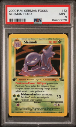 Sleimok Holo 1. Edition #13 | Pokemon Fossil Deutsch | PSA 9 - Image 2