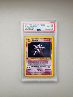 Alpollo Holo 1. Edition #6 | Pokemon Fossil Deutsch | PSA 8 - Image 1