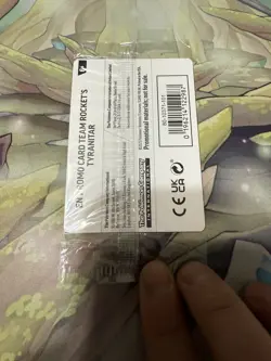 *ACTUALLY SEALED* Team Rocket's Tyranitar (Pokemon Center) 096/182 Promo Cosmos - Image 2