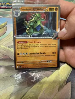 *ACTUALLY SEALED* Team Rocket's Tyranitar (Pokemon Center) 096/182 Promo Cosmos - Image 3