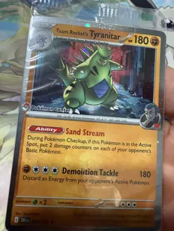 *ACTUALLY SEALED* Team Rocket's Tyranitar (Pokemon Center) 096/182 Promo Cosmos - Image 4