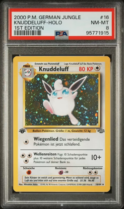 Knuddeluff Holo 1. Edition #16 | Pokemon Jungle Deutsch | PSA 8 - Image 2