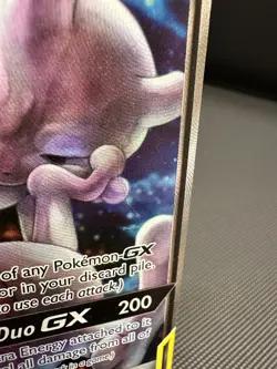 Pokemon SM191 Mewtwo & Mew GX Promo - LP - Clean Copy w/ Minor Crease - Image 3