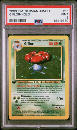 Giflor Holo 1. Edition #15 | Pokemon Jungle Deutsch | PSA 9 - Image 2