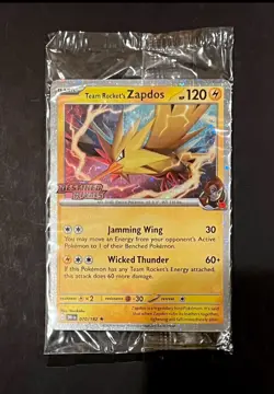 Pokemon Zapdos Sealed Asia stamped Destined Rivals 070/182 Promo #6 - Image 1