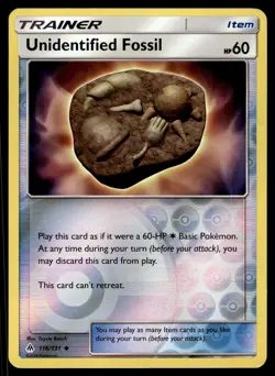 UNIDENTIFIED FOSSIL - 116/131 Uncommon Forbidden Light Pokemon Reverse Holo NM - Image 1