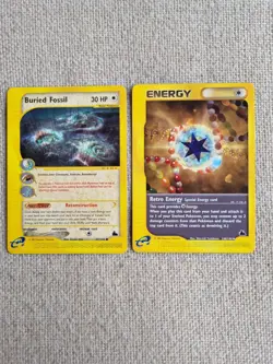 Buried Fossil 47/144 & Retro Energy 144/144 Skyridge Pokemon Tcg Bundle [NM] - Image 1