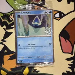 Pokemon - Snorunt 037/182 - SEALED Snowflake STAMPED Holiday Promo - NM - Image 1