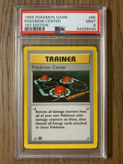 PSA 9 - Pokemon CENTER - 1st EDITION Shadowless Base Set - 85/102 - Trainer Mint - Image 1