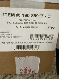 Pokemon SV07 Stellar Crown Sleeved Booster 24 Pack Case NEW Sealed Dollar Tree - Image 2