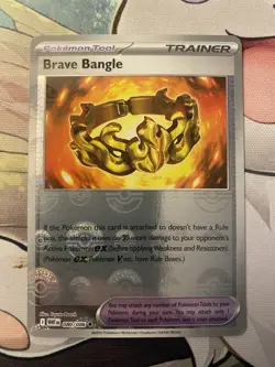 Pokemon TCG Brave Bangle 080/086 Poke Ball Pattern Reverse Holo White Flare - Image 1