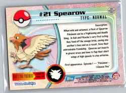 2000 Topps Pokemon TV Animation Edition - #21 Spearow (Series 3) - Image 2