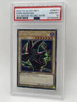Dark Magician PSA 10 GEM MINT 💎 Secret Rare SBC1-ENG01 Speed Duel 1st Ed Yugioh - Image 5