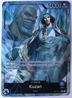 Kuzan Alternate Art Leader NM OP12-040 Legacy of the Master One Piece TCG - Image 1