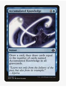 Accumulated Knowledge | Duel Decks DDO | Pauper Legacy Staple | Card Draw|LP- NM - Image 1